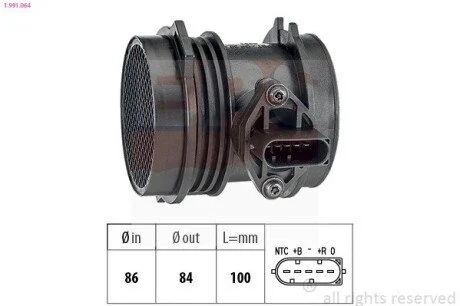 Витратомір повітря DB W202W210R129/230 -97 EPS 1.991.064