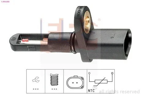 Датчик темп. впуск. воздух VAG 1.6/1.8/2.0 Fsi/Tsi 01- EPS 1.994.006