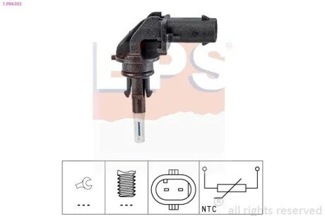 Датчик темп. впуск. воздух BMW 1/3/5/X5 2.0/3.0D EPS 1.994.032