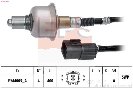 KIA Лямбда-зонд PICANTO II (TA) 1.2 11-17, RIO III 1.2/1.25 11-17 EPS 1.998.275