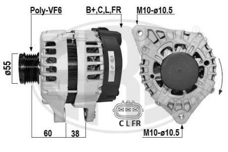 ALTERNATOR SZT ERA 209009A