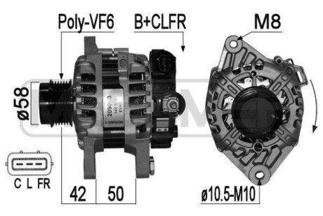 ALTERNATOR SZT ERA 209023A