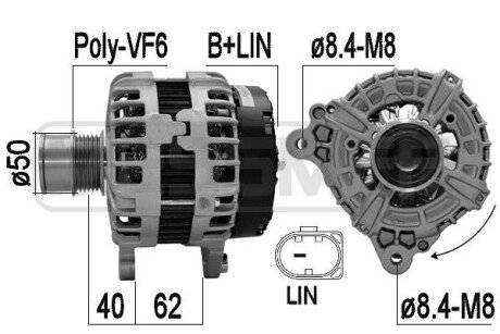 ALTERNATOR SZT ERA 209614A