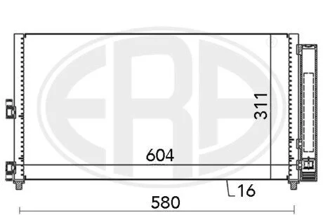 Радiатор ERA 667000