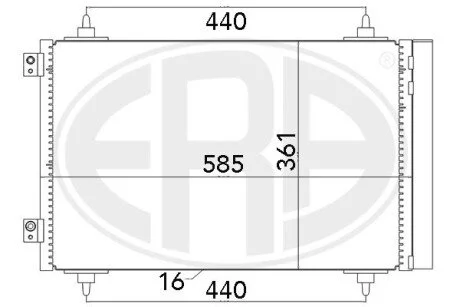 Радiатор ERA 667016