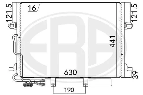 Радiатор ERA 667033