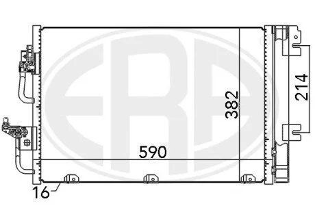 Радiатор ERA 667056