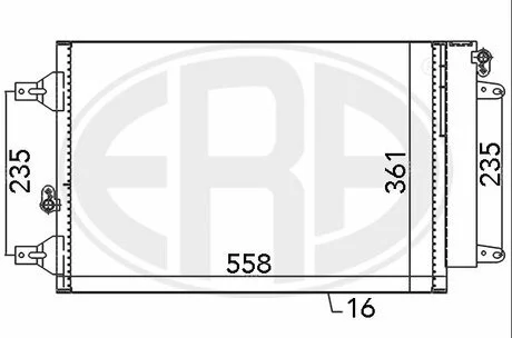 Радіатор кондиціонера ERA 667059