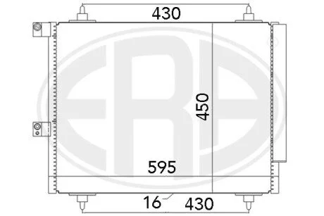 Радiатор ERA 667063