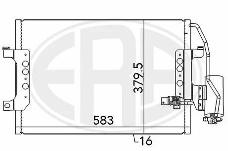 Радіатор кондиціонера ERA 667083