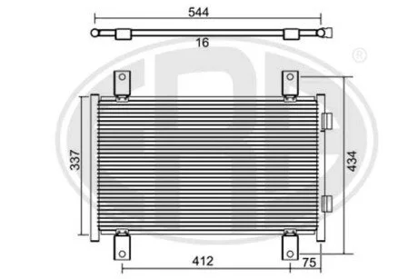 Фото 1 - радiатор ERA 667084 Радiатор ERA 667084 (фото 1)