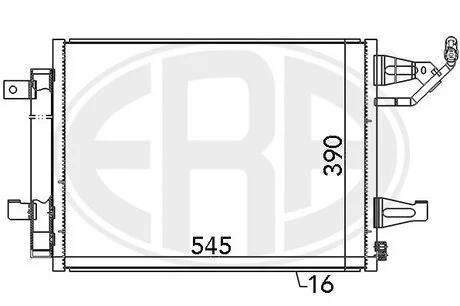Радiатор ERA 667085
