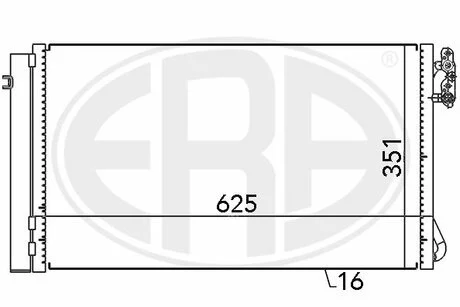 Радiатор ERA 667104