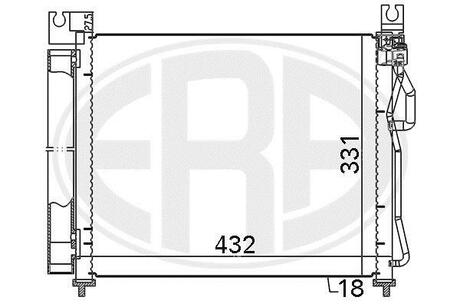 Радіатор кондиціонера ERA 667119 (фото 1)