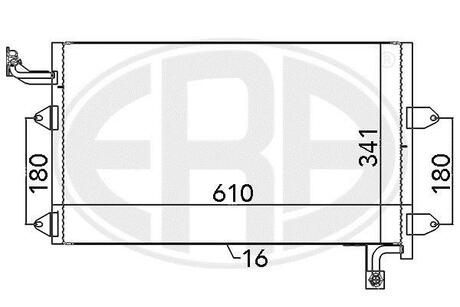 Радиатор кондиционера ERA 667138