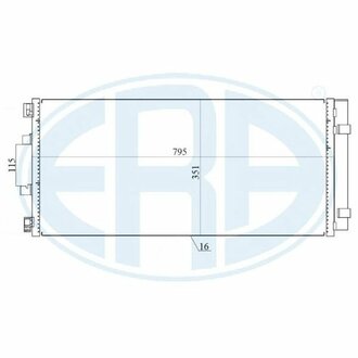 Радиатор кондиционера ERA 667157 (фото 1)