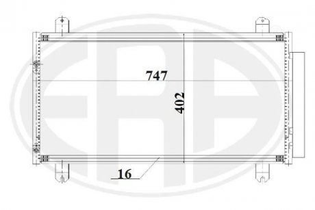 Радіатор кондиціонера ERA 667196