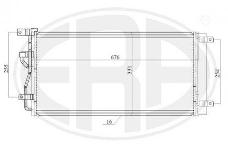Радіатор кондиціонера ERA 667200