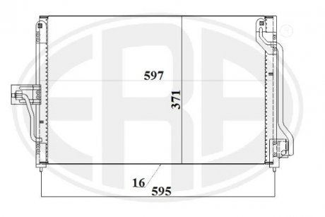 Радиатор кондиционера ERA 667207