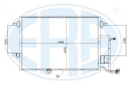 Радiатор кондицiонера ERA 667217 (фото 1)