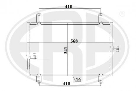 Радiатор кондицiонера ERA 667228