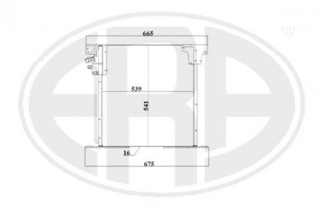 Радиатор кондиционера ERA 667236