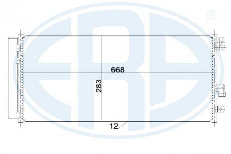 Радиатор кондиционера ERA 667242