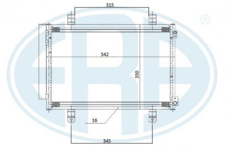 Радіатор кондиціонера ERA 667264