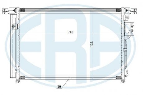 Радиатор кондиционера ERA 667267