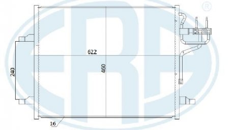 Радiатор кондицiонера ERA 667283