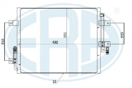 Радиатор кондиционера ERA 667285