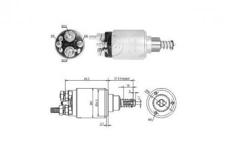 Реле стартера. ERA ZM1732