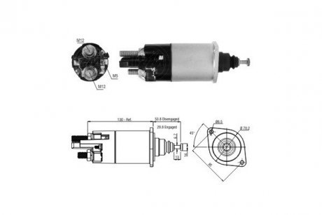 Реле стартера. ERA ZM1840