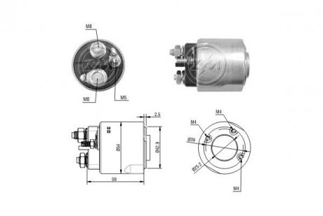 Реле стартера. ERA ZM2492