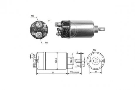 Реле стартера. ERA ZM2629