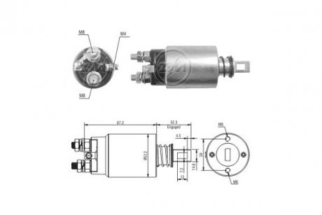 Реле стартера. ERA ZM2689