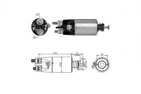 Реле стартера. ERA ZM2897