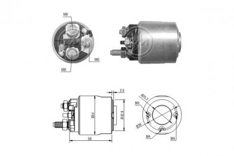 Втягуюче реле стартера ERA ZM3495 (фото 1)