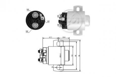 Реле стартера. ERA ZM3671