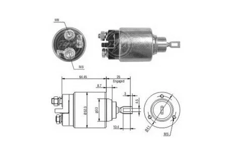 Втягуюче реле стартера ERA ZM372