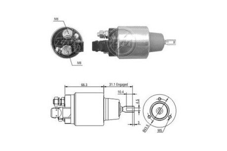 Втягуюче реле стартера ERA ZM3972