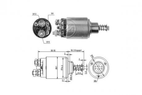 Реле стартера. ERA ZM538