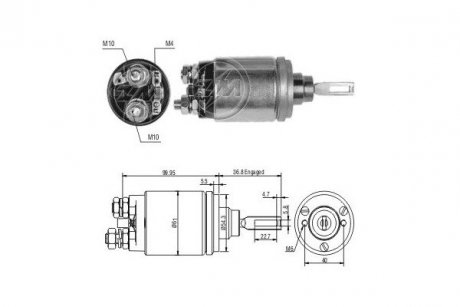 Реле стартера. ERA ZM541