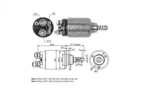 Реле стартера. ERA ZM545