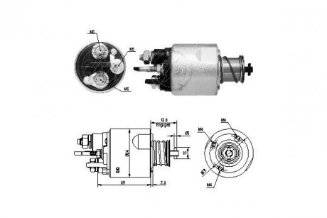 Тяговое реле, стартер ERA ZM5494