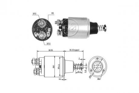 Реле стартера. ERA ZM550 (фото 1)