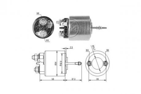 Реле стартера. ERA ZM595