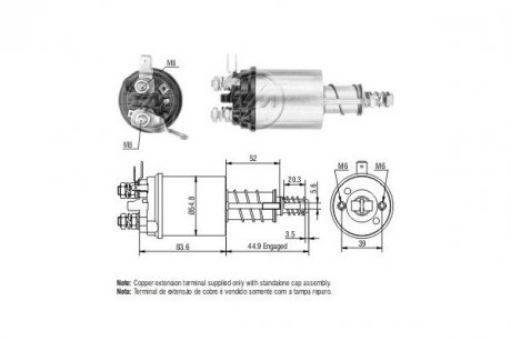 Втягуюче реле стартера ERA ZM613