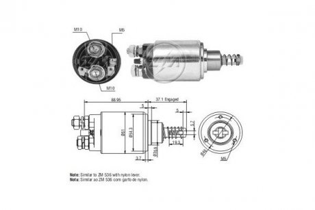 Втягуюче реле стартера ERA ZM636