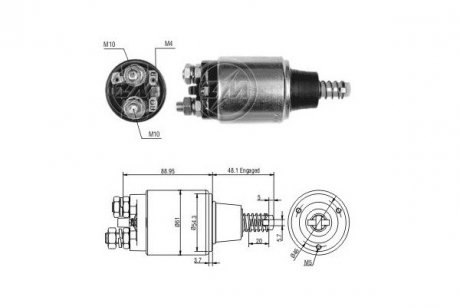 Реле стартера. ERA ZM638